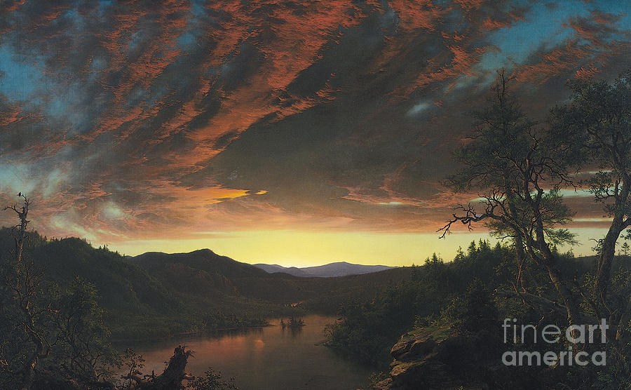 Twilight in the Wilderness Painting by MotionAge Designs