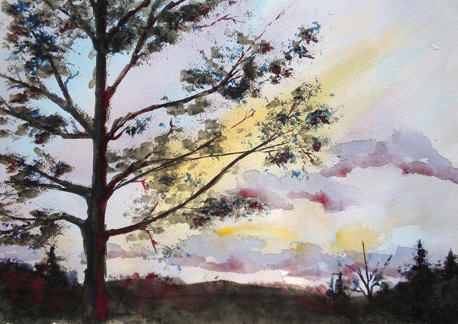 Sunset Painting - Twilight by Kris Dixon