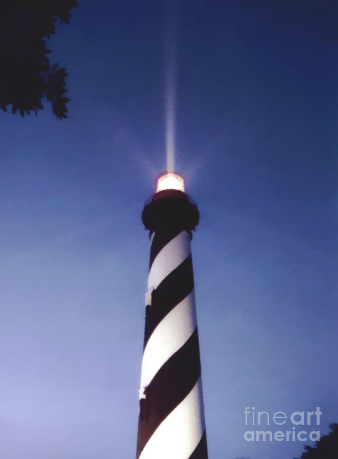 Twilight Lighthouse Photograph by D Hackett