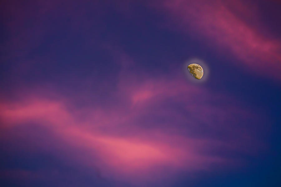 Twilight Moon Photograph by Micah Goff