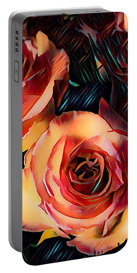 Twilight N Rose Matching iPhone Charger  Digital Art by Gayle Price Thomas