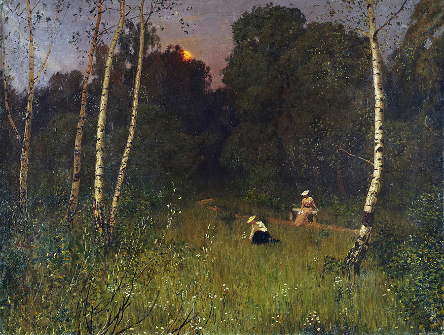Twilight Painting by Nikolay Nikanorovich Dubovskoy