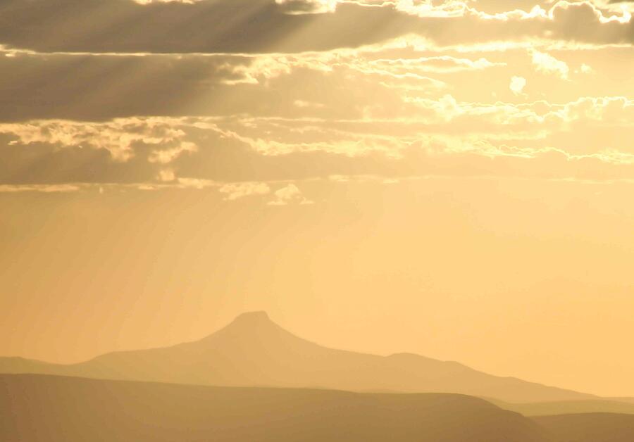 New Mexico Landscape Photograph - Pedernal Gold by Look Visions New Mexico Landscape Photograph - Pedernal Gold by Look Visions