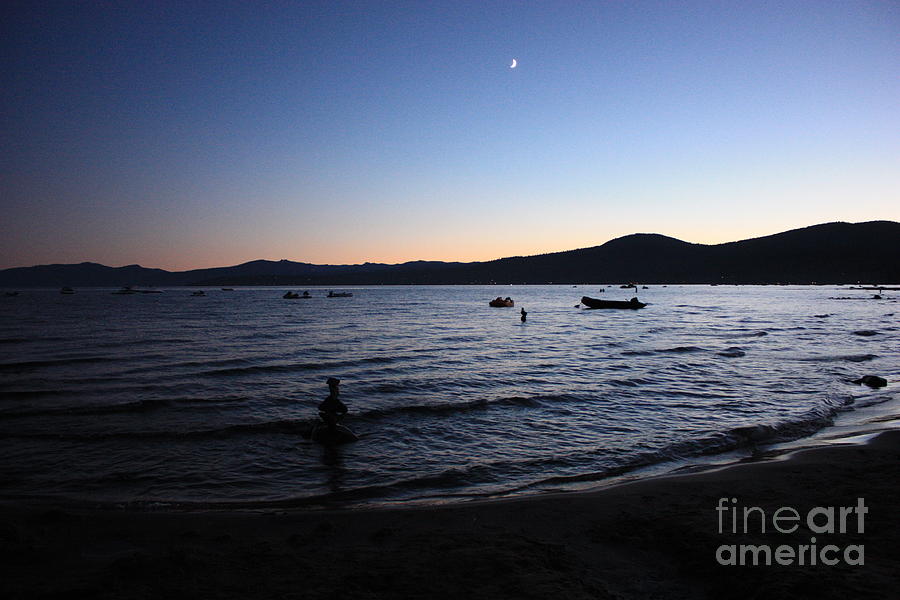 Twilight on Lake Tahoe Photograph by Carol Groenen
