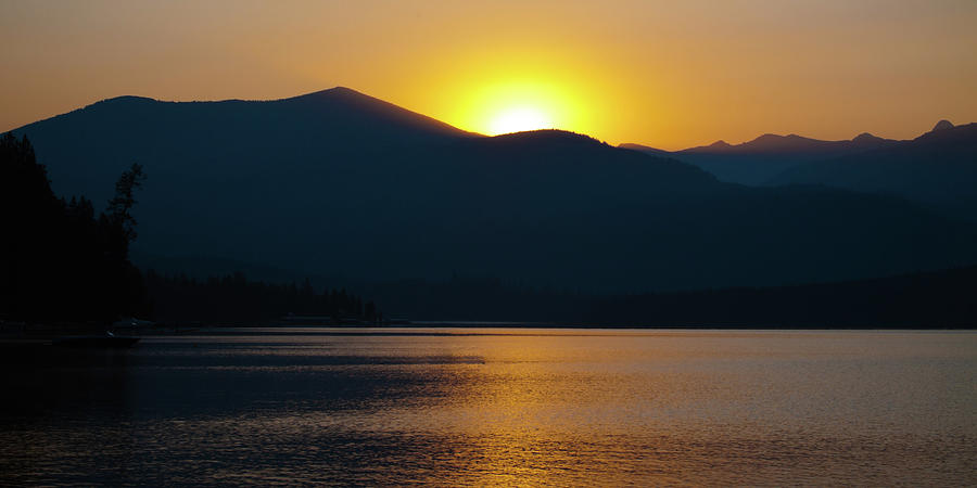Twilight on Priest Lake Photograph by David Patterson