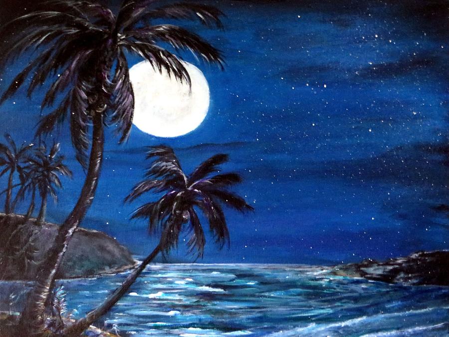 Twilight on the Bay Painting by Bernadette Krupa