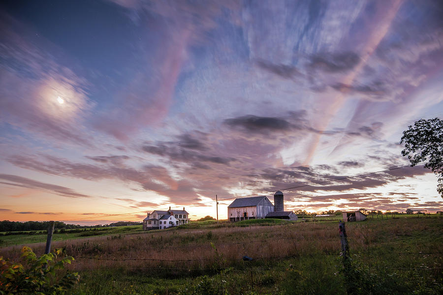 Twilight on the Farm Photograph by Kristopher Schoenleber