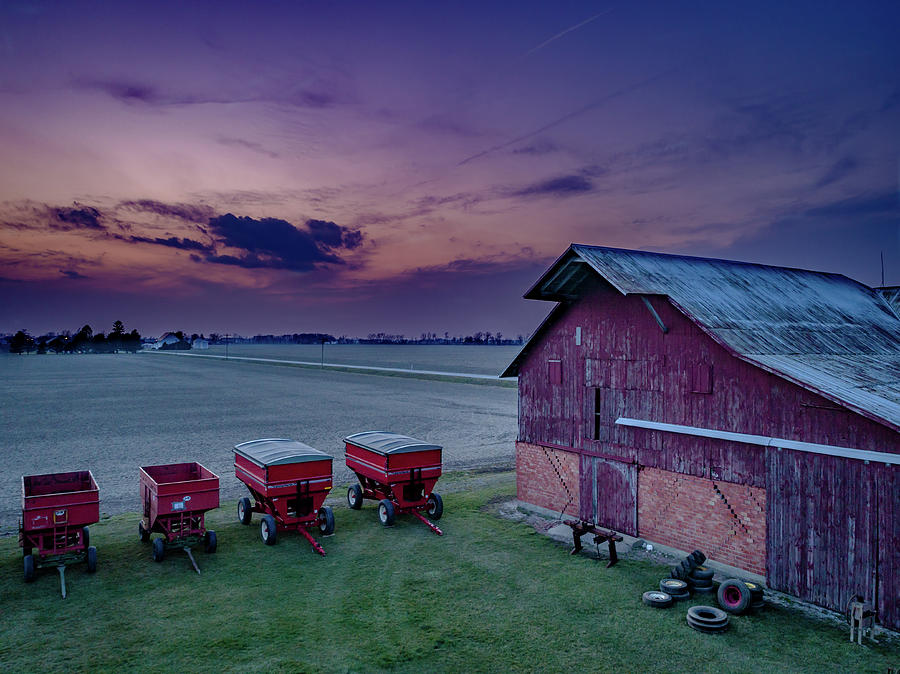 Twilight On The Farm Photograph