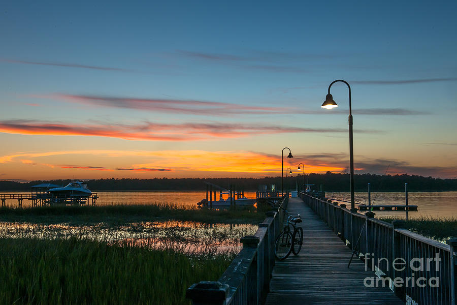 Twilight on the Wando Photograph by Dale Powell