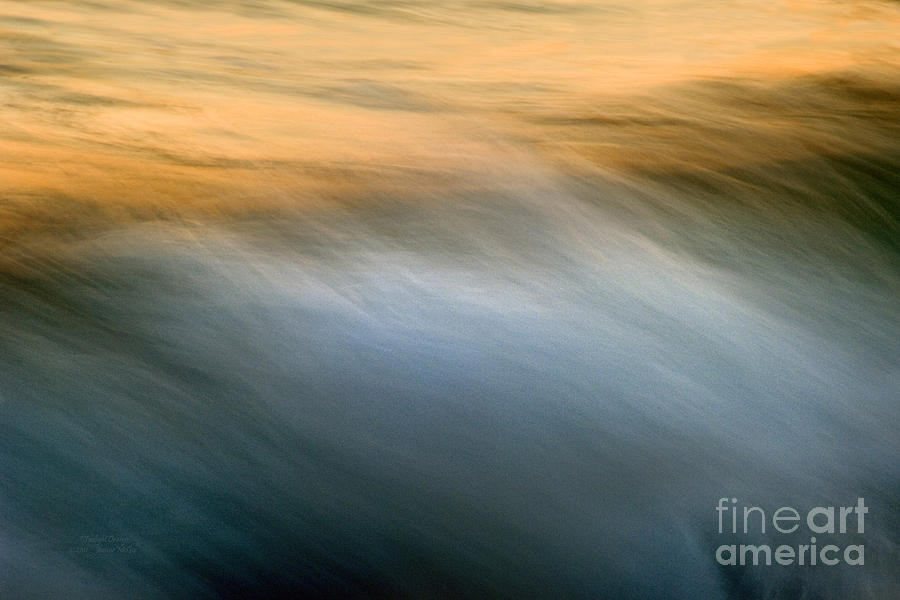 Ocean Photograph - Twilight Orange by Jeanne McGee