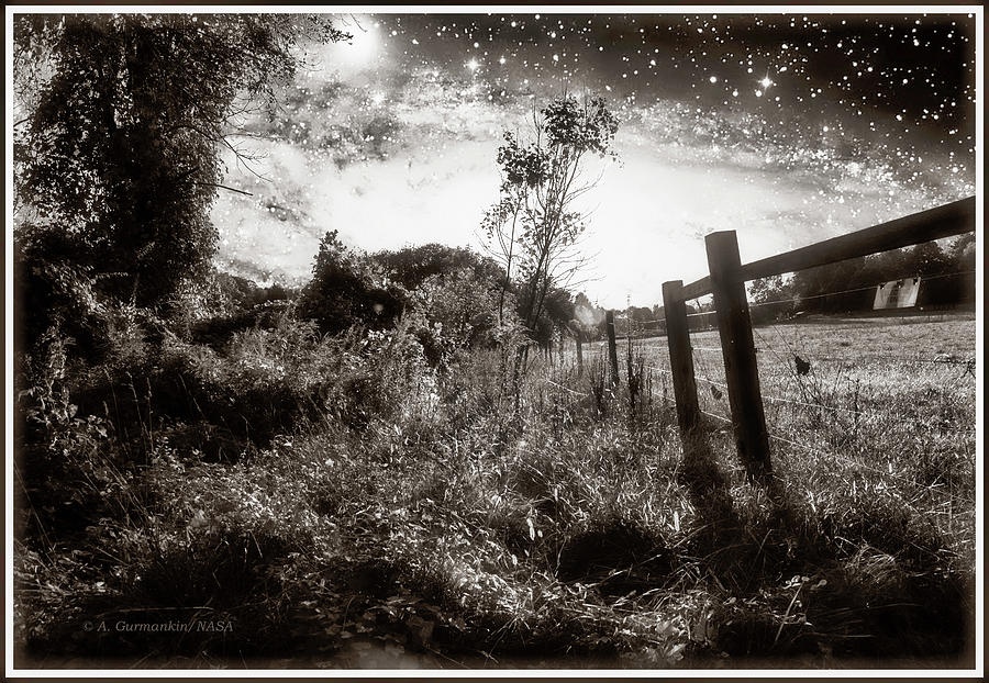 Twilight Over a Meadow Digital Art by A Macarthur Gurmankin