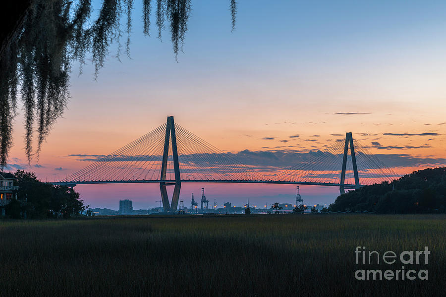 Twilight over Historic Charleston South Carolina Photograph by Dale Powell