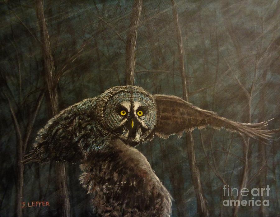 Twilight Owl Of Ga Hooole Painting