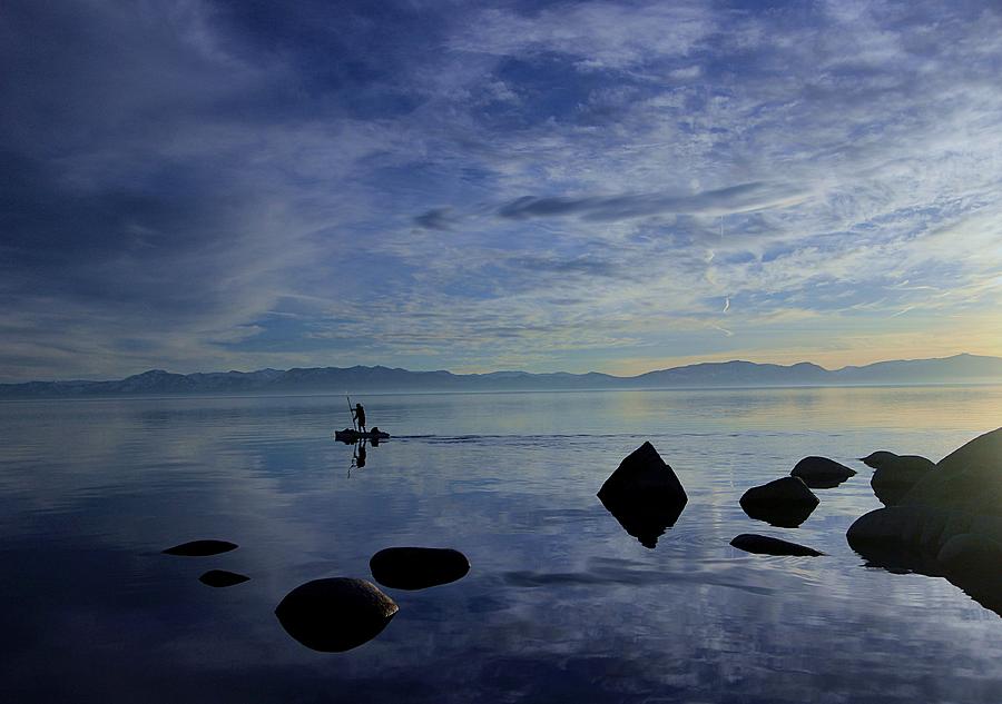 Twilight Paddle  Photograph by Sean Sarsfield