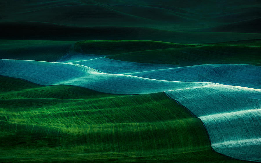 Abstract Photograph - Twilight Palouse by Gabriel Tompkins