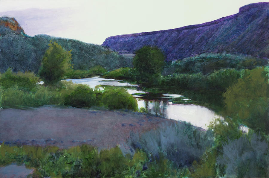 Twilight Taos SOLD Painting by Cap Pannell