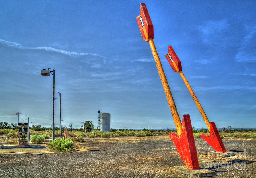 Twin Arrows Ghost Town Historic U S Route 66 Arizona Trading Post Art Photograph by Reid Callaway