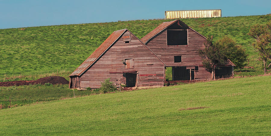 Twin Barns Photograph by Grant Groberg