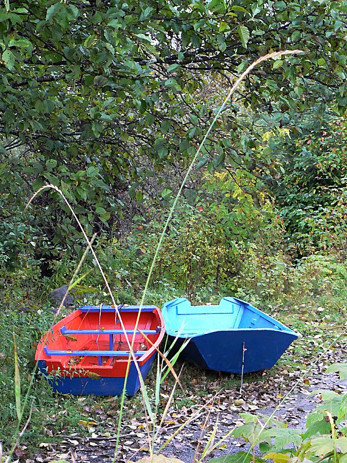 Twin Boats Bella Coola BC Photograph by Barbara St Jean