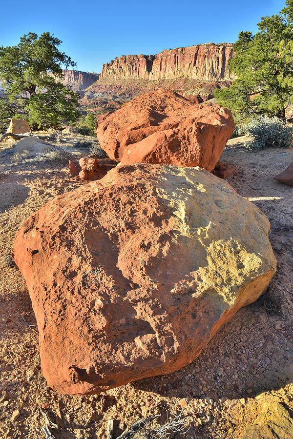 Twin Boulders Photograph by Ray Mathis