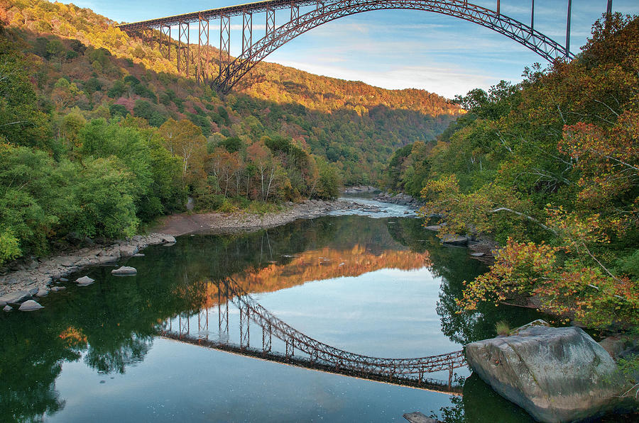 Twin Bridges Photograph by Steve Stuller