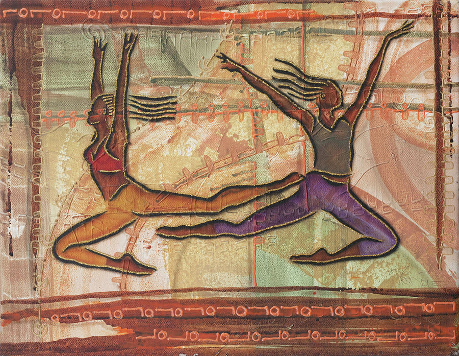 Twin Dancers Painting by Fred Odle