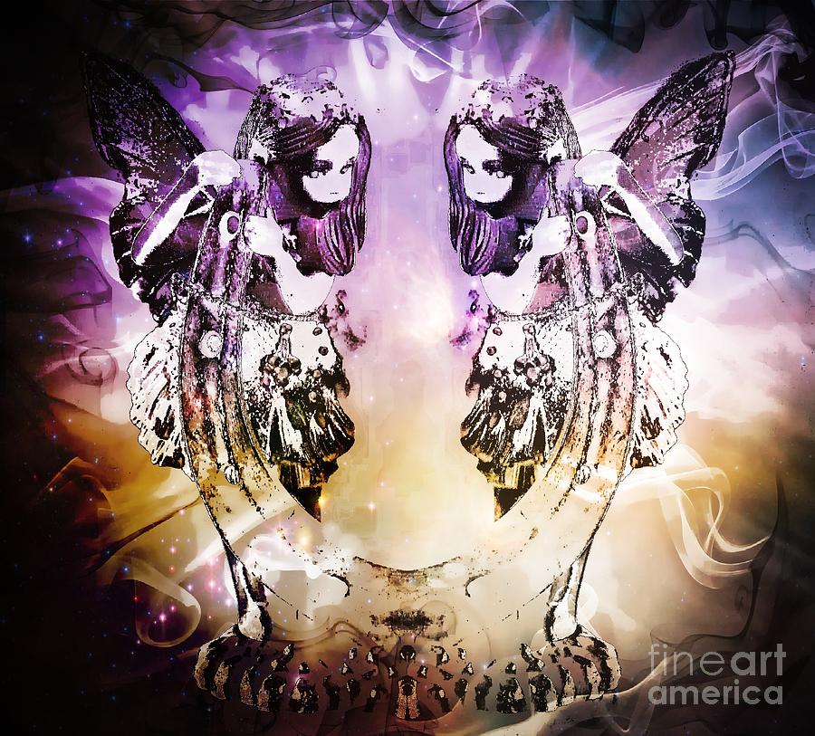 Fairy Photograph - Twin Fairies 2 by Michelle Frizzell-Thompson