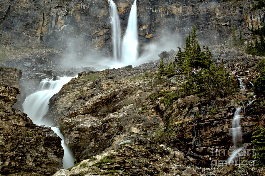 Twin Falls Landscape Photograph by Adam Jewell