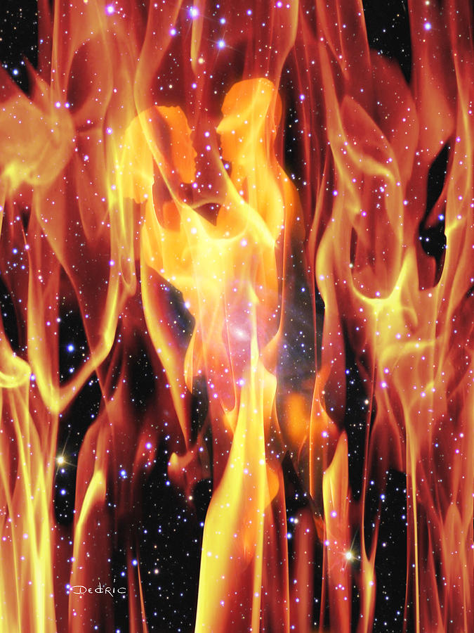 Space Digital Art - Twin Flames by Dedric Artlove W