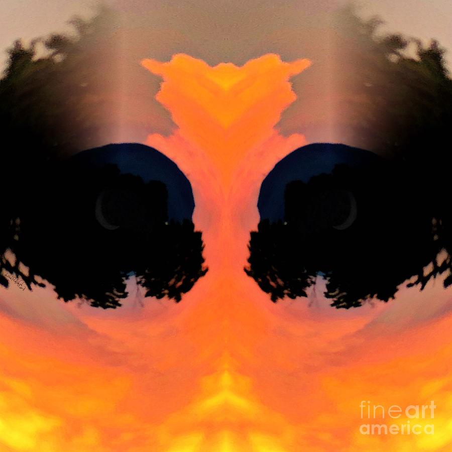 Fire Digital Art - Twin Flames by Standing Crow
