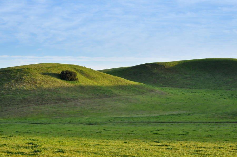 Twin Gentle Rolling Hills  Photograph by Sandy Fisher
