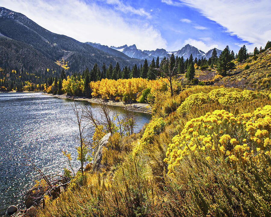 Twin Lakes Autumn, Eastern Sierras, California Photograph by Don ...