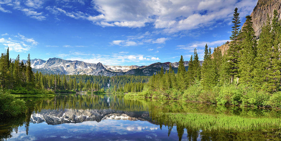 Twin Lakes Panorama Photograph by Surjanto Suradji - Fine Art America