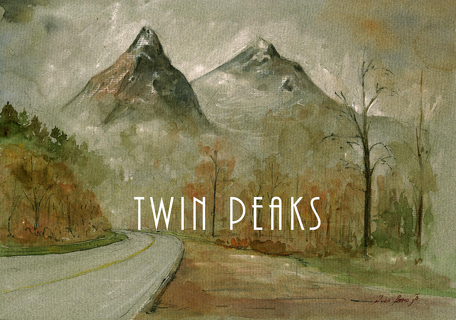 Twin Peaks Painting - Twin Peaks poster painting by Juan  Bosco