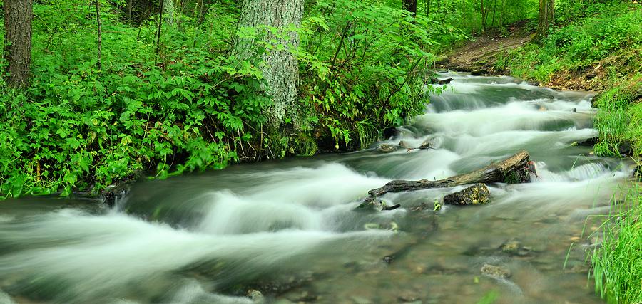 Twin Springs Summer Panorama Photograph by Bonfire Photography