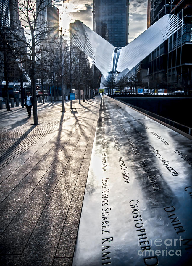 Twin Towers Memorial and the Oculus Photograph by James Aiken