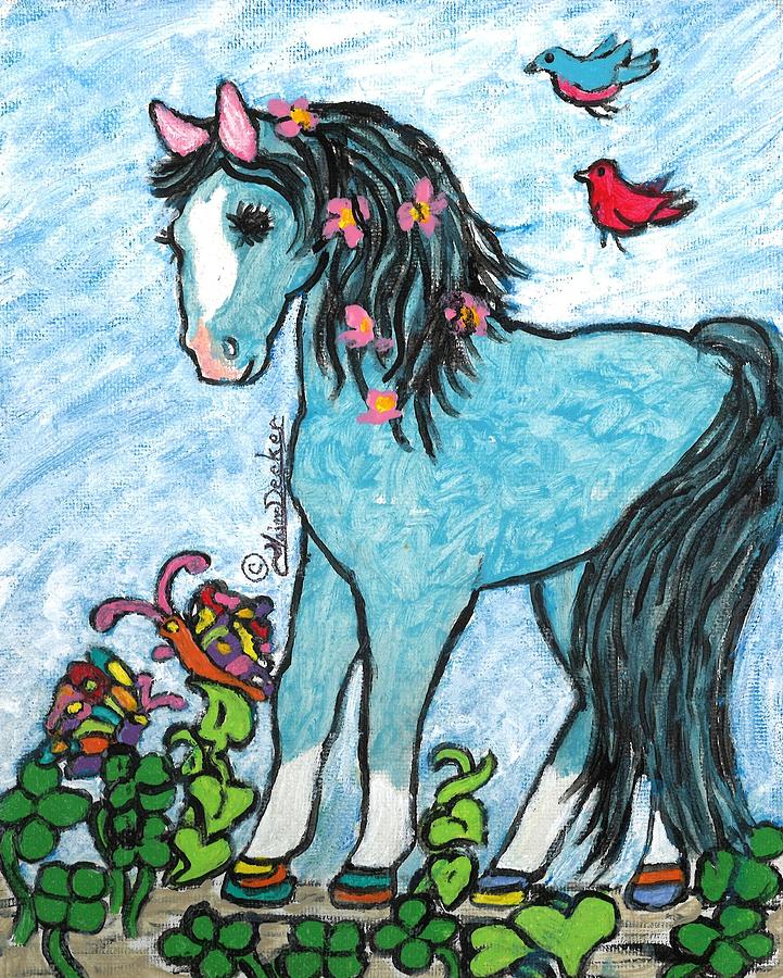 Twinkle the Fairy Horse Painting by Claire Decker