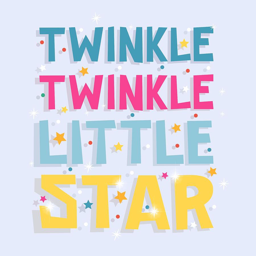 Twinkle Twinkle Little Star Painting by Little Bunny Sunshine - Fine ...