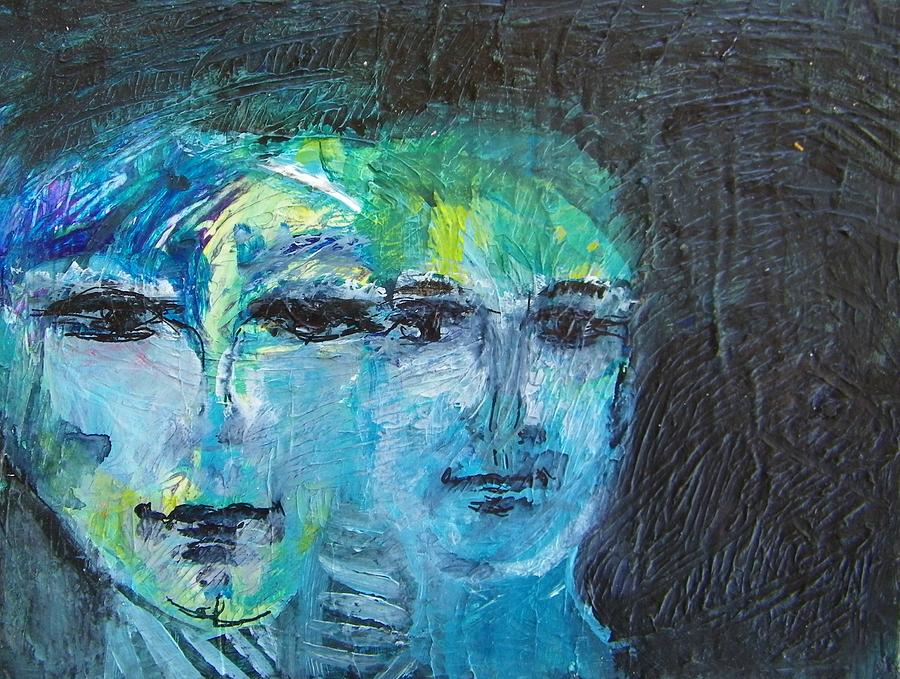 Abstract Painting - Twins Forever by Judith Redman
