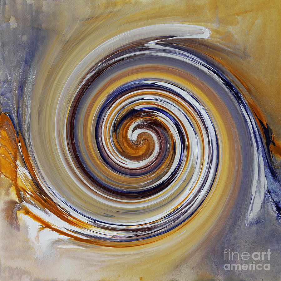 Twirl Art 0032 Painting by Gull G