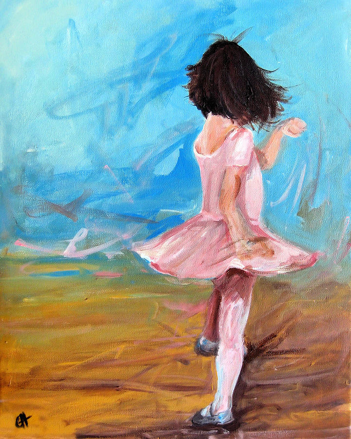 Impressionism Painting - Twirl by Cari Humphry