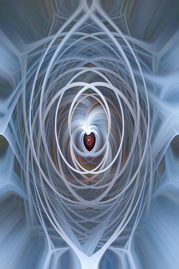 Twirl Heart 102 Digital Art by Mary Almond