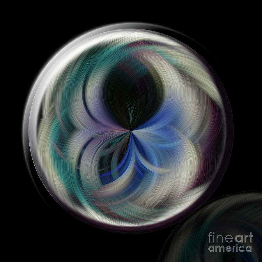 Twirl Line Orb Photograph by Judy Wolinsky