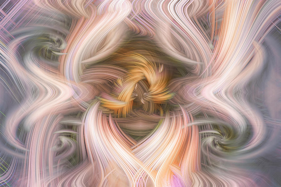 Twirling Air Currents 108 Digital Art by Mary Almond