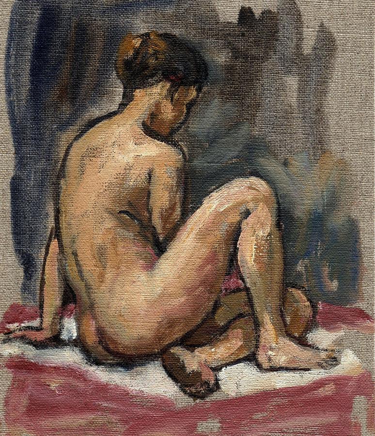 Twist / Female Nude Painting by Thor Wickstrom