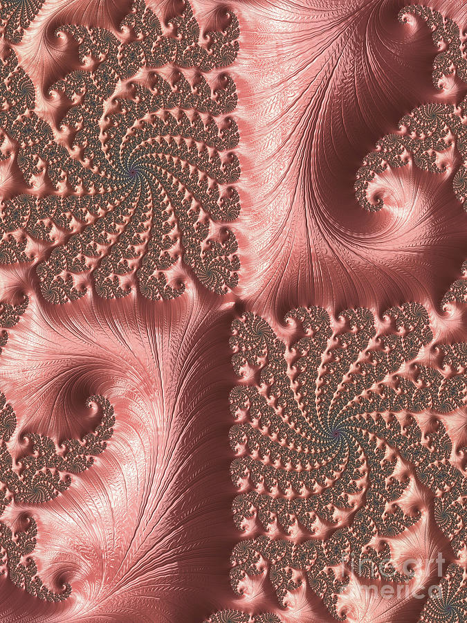 Twisted Coral Digital Art by Elaine Teague