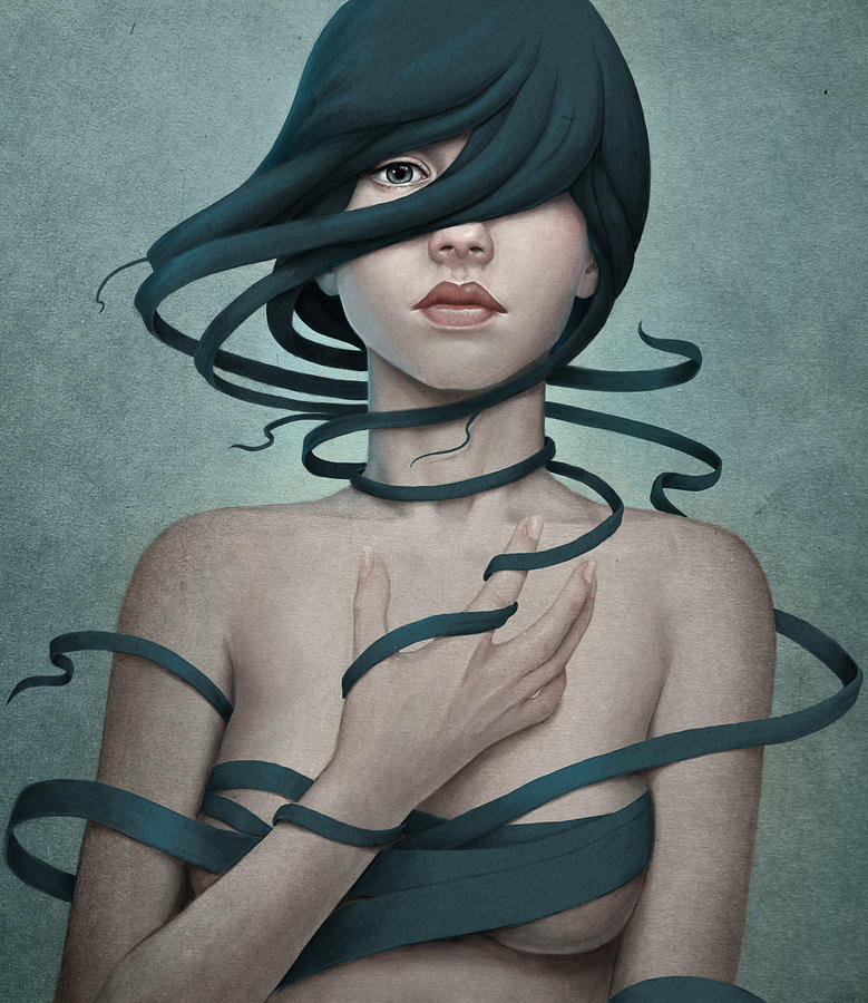 Twisted Digital Art by Diego Fernandez