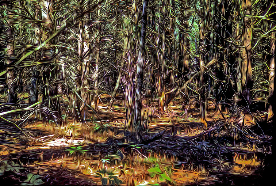 Twisted Forest Digital Art by Dennis Bucklin