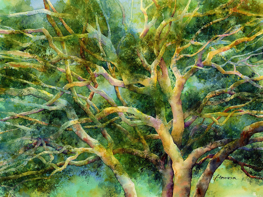 Oak Painting - Twisted Oak by Hailey E Herrera