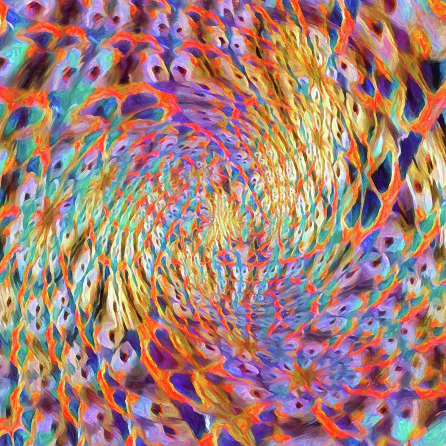 Twisted Spiral Puff  Digital Art by DiDesigns Graphics